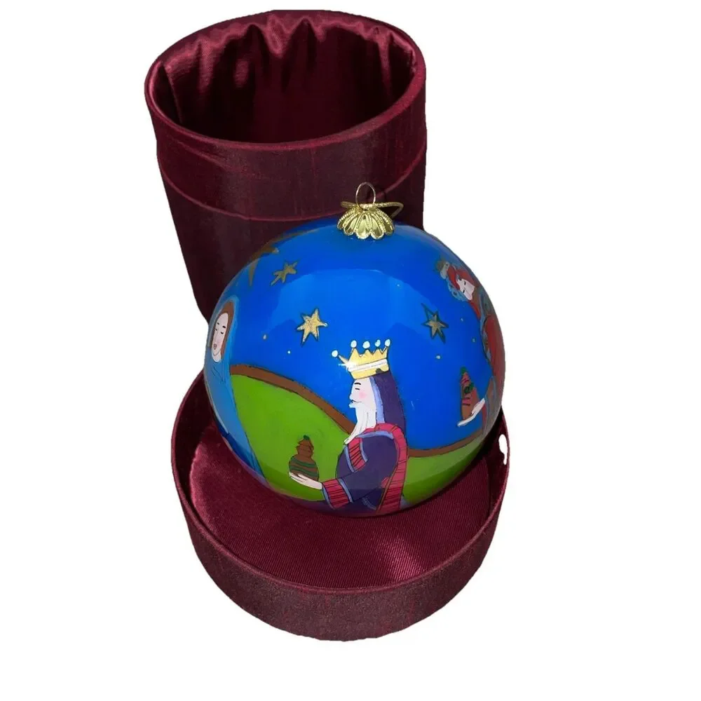 Pier 1 Nativity Scene Manger Ornament 2007‎ C3